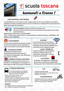 first day in Florence, first day at Scuola Toscana